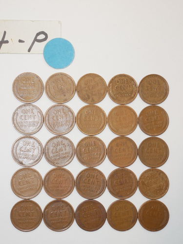 Rollo de centavos 1924-P fecha sólida = 50 centavos de trigo Lincoln (8+ artículos se envían gratis) - Imagen 6 de 6