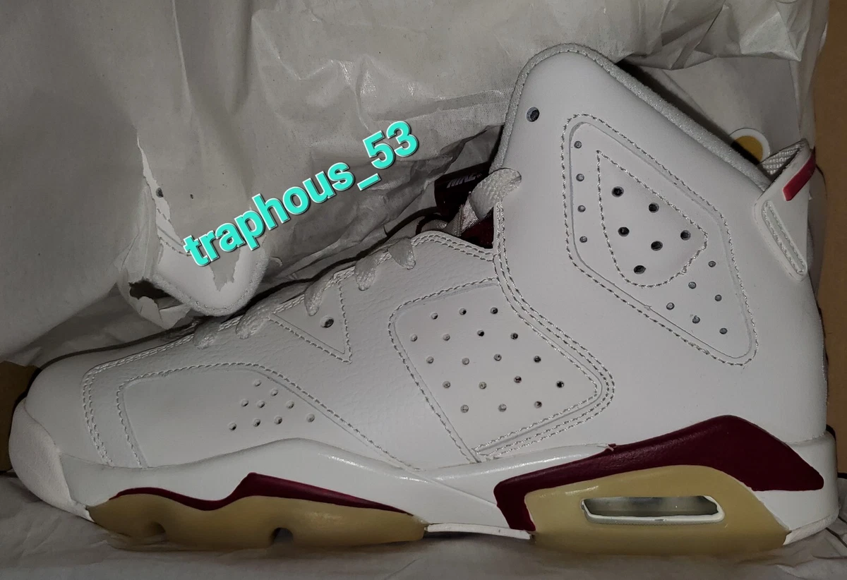 2015 NIKE AIR JORDAN 6 RETRO OG OFF WHITE MAROON 6.5Y supreme 1 2 3 4 5 7 8 9 11