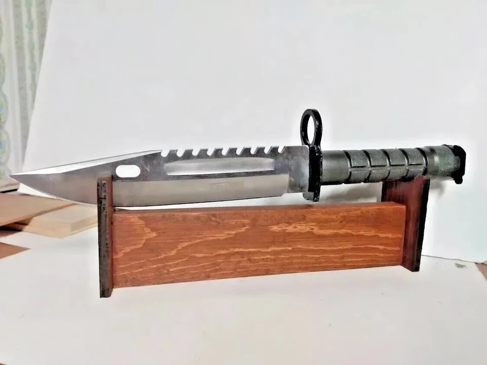 Soporte de exhibición para cuchillos grande estilo bowie deportista cazador coleccionista ne Foto 4 de 4