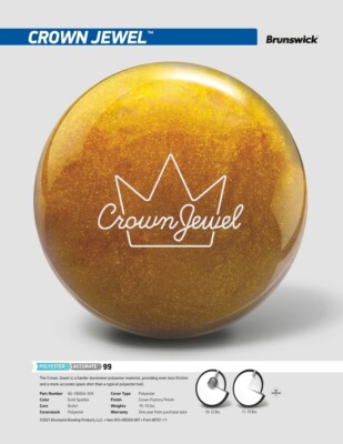 【新品】クラウンジュエル Crown Jewel 15P Brunswick クラウンジュエル（スペア）BRUNSWICK / CROWN JEWEL ボウリング