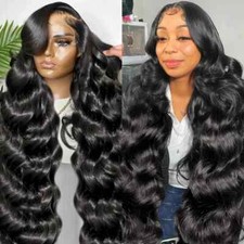 40 Inch 13x4 Body Wave Lace Front Human Hair Wigs Women Pre Plucked Loose Wave