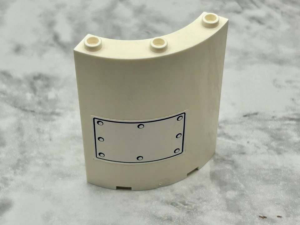 Lego Parte Blanco Cilindro Cuarto 4 x 4 x 6 (Pegatinas) Rocket Ride 3831 Bob Esponja Foto 3 de 3