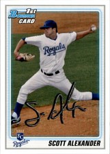 2010 Bowman Draft Scott Alexander #BDPP53 Kansas City Royals