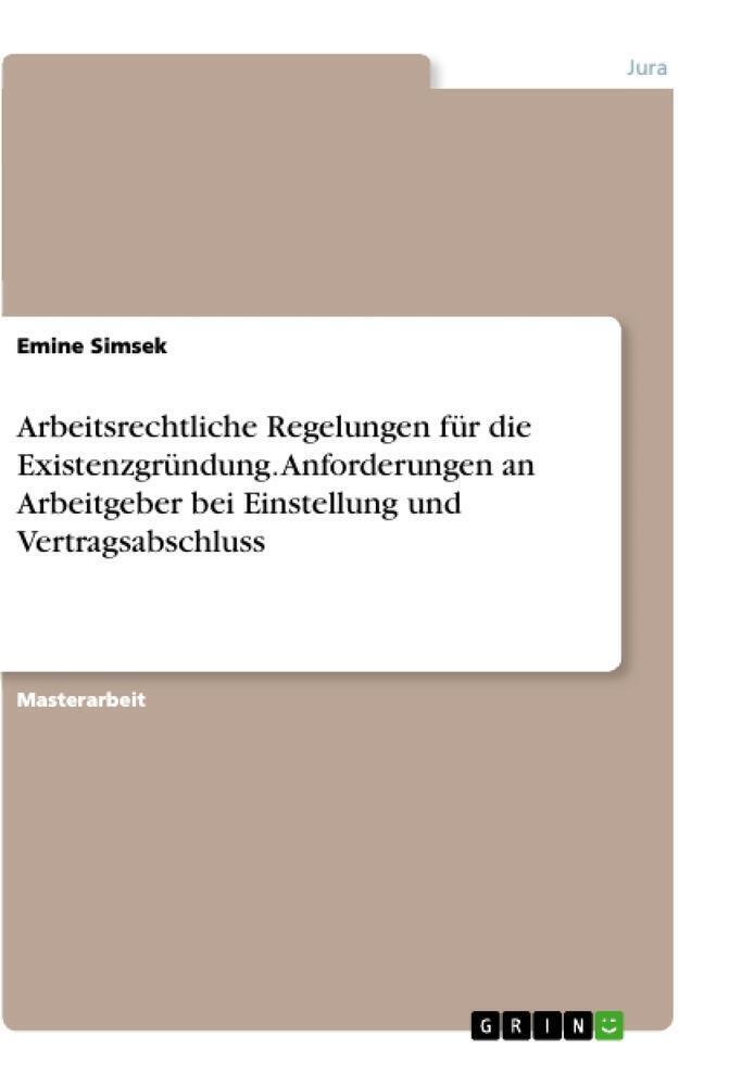 Thumbnail - Emine Simsek | Arbeitsrechtliche Regelungen Für Die