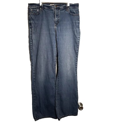 Levis 512 Jeans Women 16 M Perfectly Slimming Boot Cut Medium Wash Stretch