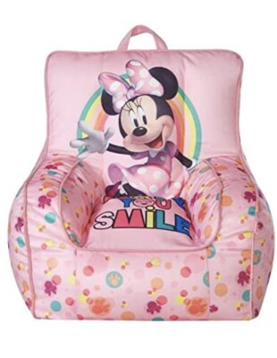 Disney Minnie Mouse Kids and Toddlers Sofa Bean Bag Chair Made in USA