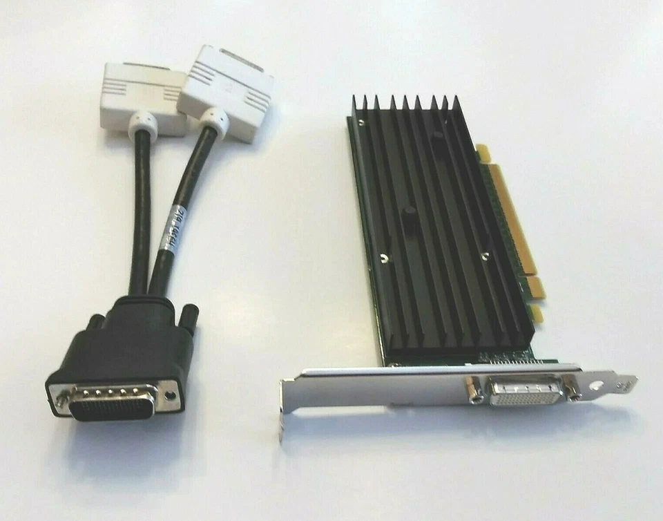 NVIDIA QUADRO NVS 290 PCI-E DMS-59 256MB VIDEO CARD WITH DMS-59 TO DUAL DVI - Image 3 of 4