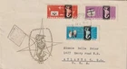 HUNGARY: 1961 FDC SCOTT# 1389-91 WARSAW MERMAID, LETTER, SEA COVER