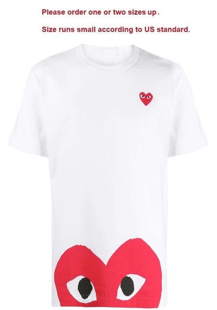 cdg red shirt