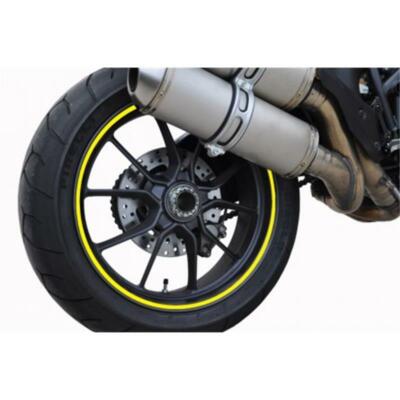 Felgenrandaufkleber Felgenrand Zierstreifen Motorrad Universal blau