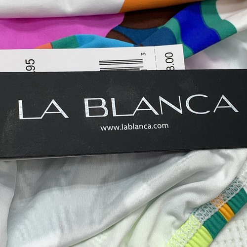 La Blanca Women's Banded Hipster Bikini Swimsuit Bottom Panty Underwear Size 6 - Picture 4 of 8