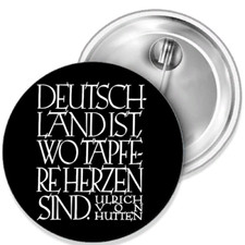 Deutschland ist, wo tapfere Herz Button Anstecker Aufkleber Flaschenöffn Spiegel