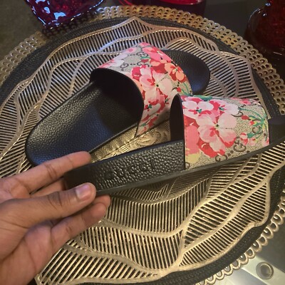 Gucci Pursuit Slide Sandals Floral In Full Bloom Flowers size EU 36 or US 6