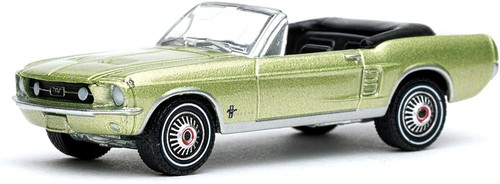 Greenlight 1:64 1967 Ford MUSTANG Convertible SPORTS Sprint - Lima Oro - Imagen 3 de 4