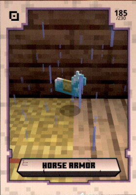 Minecraft Trading Cards 2021 - Nr. 185 Horse Armor Item Basis Karte
