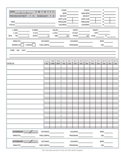 Ultimate Edition Fitness Journal, Workout Record, Progress Tracker, Diary - Picture 9 of 14