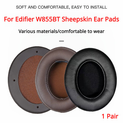 Replacement Sheepskin Ear Pads For Edifier W855BT Headphone Cover