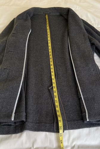 Cappotto donna Lands' End 100% lana sfoderato 22W bottoni CE - Foto 11 di 11