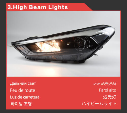 Faros LED intermitente accesorios coche modificados para Hyundai Tucson 2015-2018 - Imagen 11 de 19