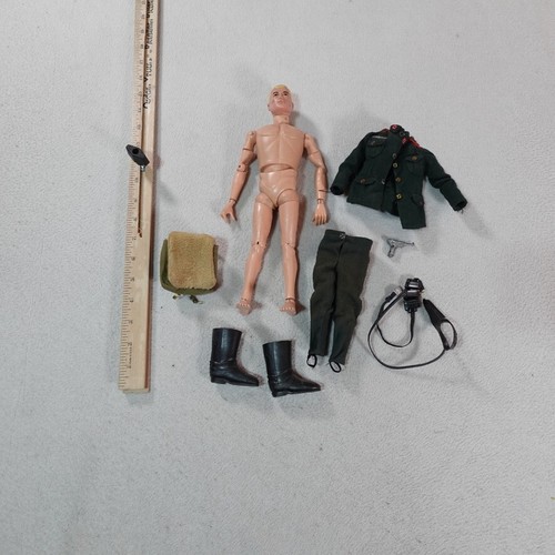 Vintage Gi Joe German Soldier 1964 SOTW Blonde Hair Accessories Clothes And Gun - Picture 9 of 24