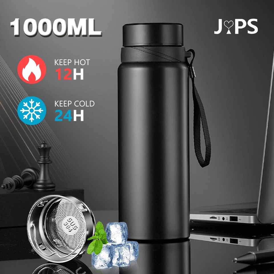 1L Thermal Water Bottle Keep Cold and Hot Water Bottle Thermos for