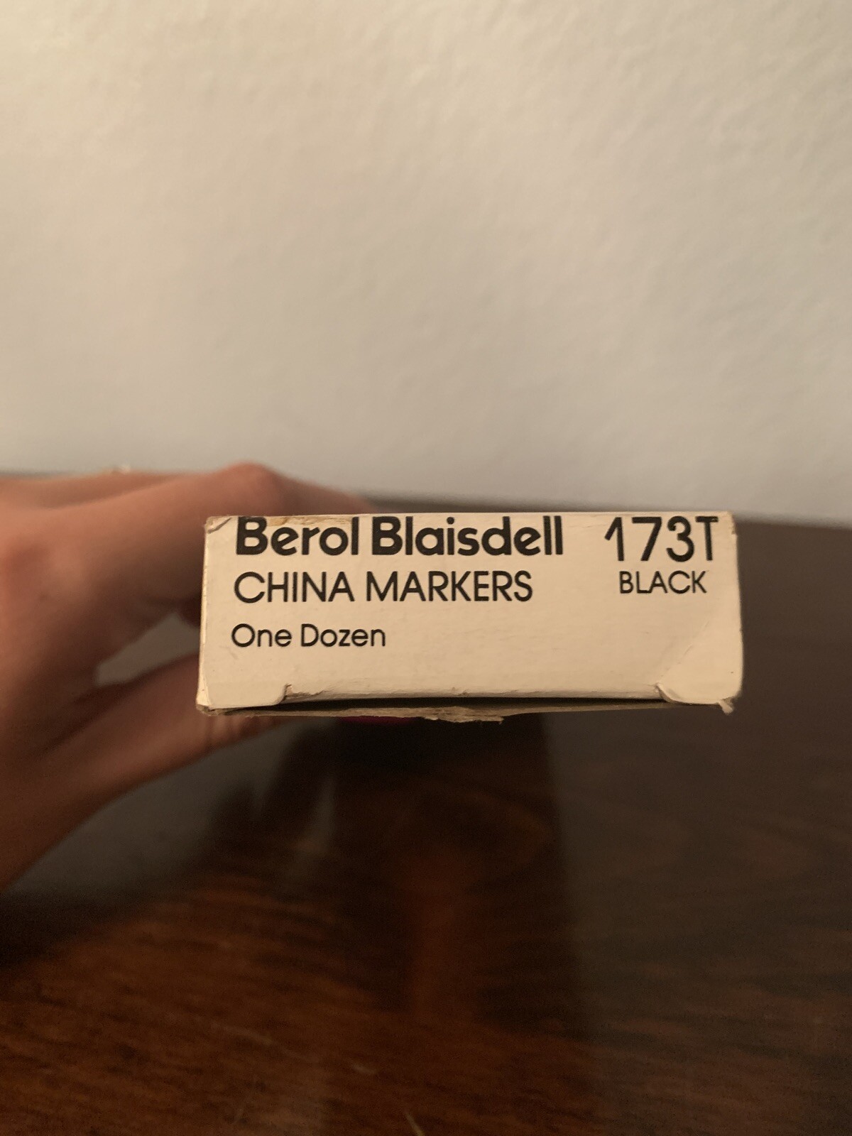 VTG NOS Berol Blaisdell Paper wrapped one dozen black China markers eBay