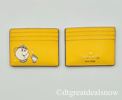 Kate Spade X Disney Beauty and the Beast Small Slim Card Case KE659  Daybreak