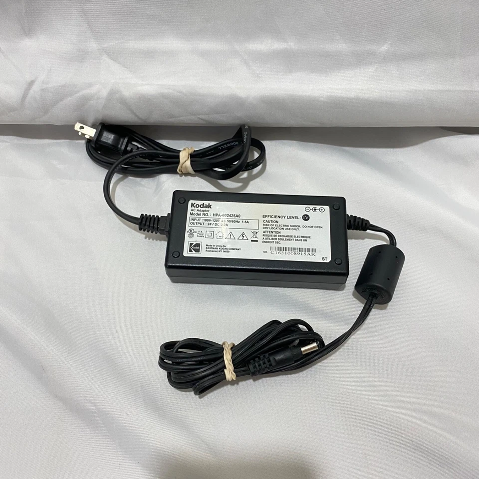 Adaptador de corriente para impresora Kodak HPA-602425A0 Easy Share OEM probado en funcionamiento Foto 3 de 4