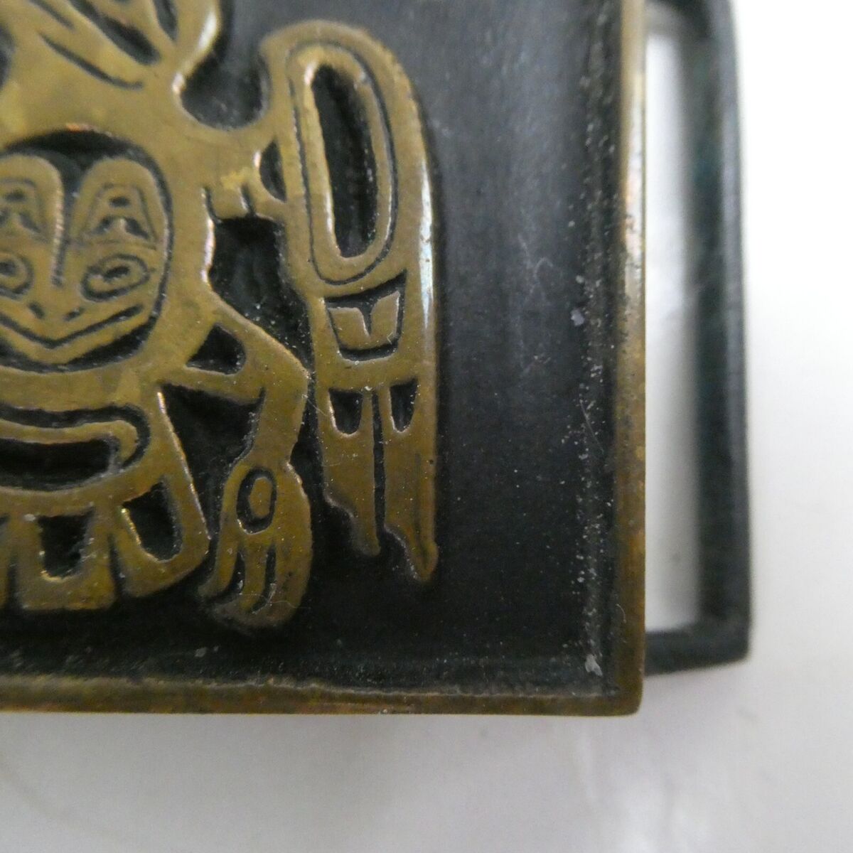 1981 J. Zerah Handmade Solid Brass Totem Thunderbird Bald 1981 J. Zerah Handmade Solid Brass Totem Thunderbird Bald