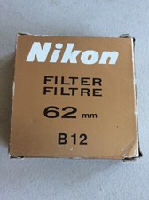 Nikon 62 mm Filter B 12 Made In Japan New In Box