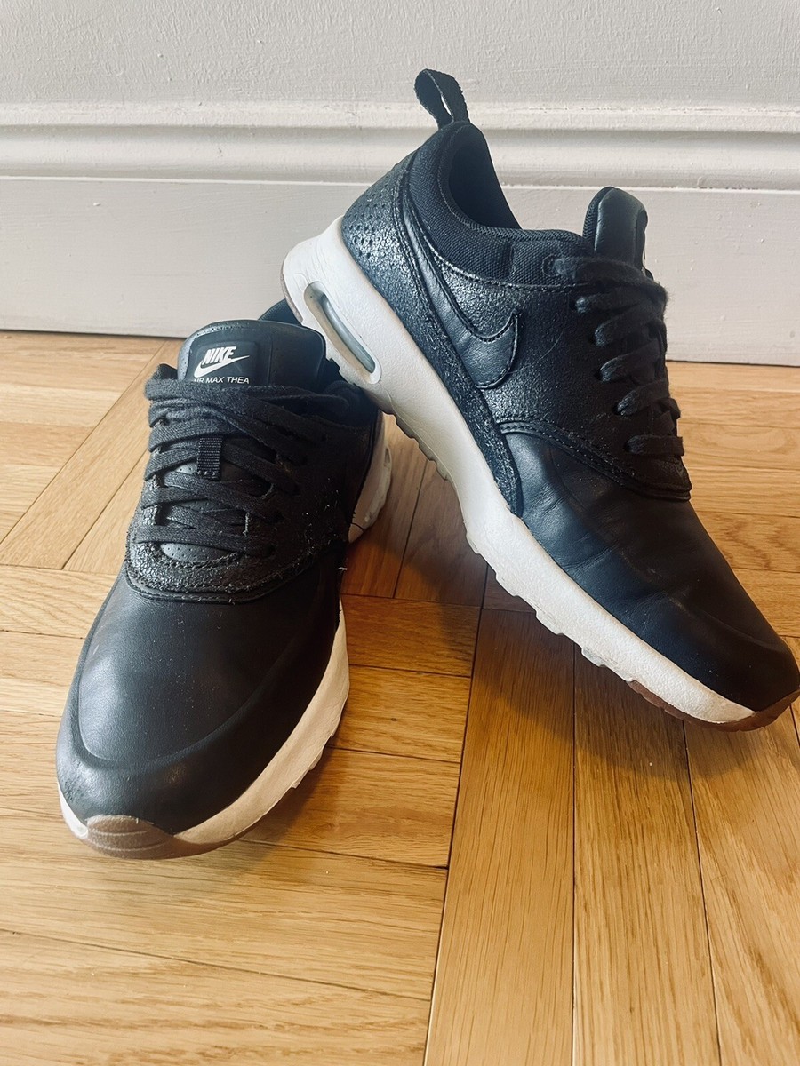 nike air max black leather womens