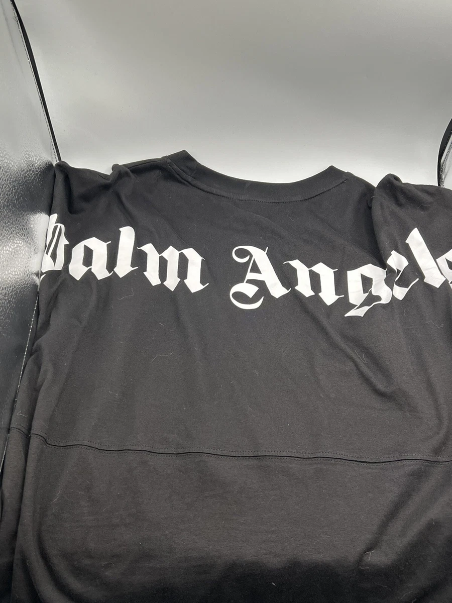 Palm Angels Men's Classic Logo Over Tee - Black - Size Large