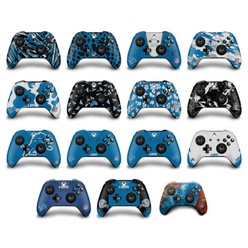 OFFICIAL NFL DETROIT LIONS VINYL SKIN DECAL FOR XBOX ONE S / X CONTROLLER - Picture 1 of 19