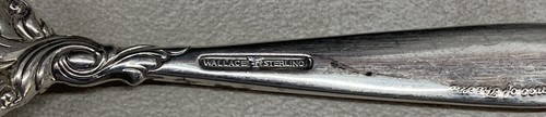 Wallace Sterling Flatware, Romance of the Sea, Salad Fork 6 1/2 in, No mono - Picture 6 of 7