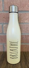 RAE DUNN BREATHE INSULATED STAINLESS WATER BOTTLE 