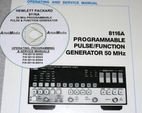 Hp Hewlett Packard 8116a Operating, Programming, Service Manuals 4 Volumes Hp Hewlett Packard 8116a Operating, Programming, Service Manuals 4 Volumes