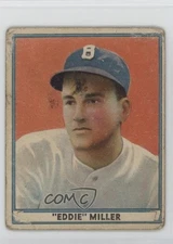 1941 Play Ball Eddie Miller (© 1941 on Back) #1 1t3