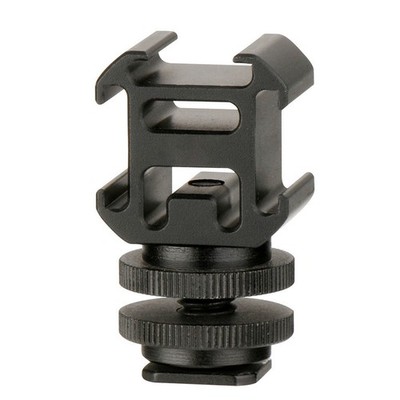 Camera Hot Shoe Mount Adapter Video Accessory Triple Cold Shoe Bracket Lights C