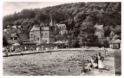 858883) Postcard Swimming Pool Bad Bergzabern 