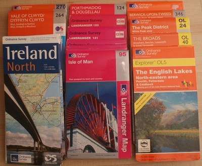 Ordnance Survey Maps. Various. Landranger,Explorer Etc.Vintage/Modern. Free Post