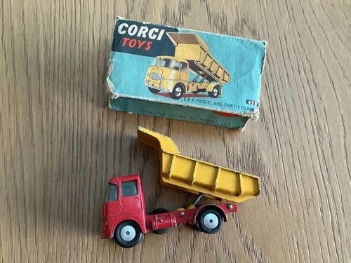 Vintage Corgi toys 458  - E.R.F. Model 64G Earth Dumper + box