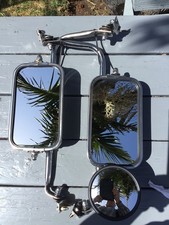 1967-1979 Ford Truck West Coast Stainless Steel Mirrors Wworking Swing Locks