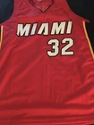 Shaquille O'Neal Autographed  XL Custom NBA Jersey w/ COA-Holo Miami Heat