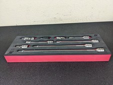 #bn599 Snap On Tools FM209EX01B Swivel Head Extension Set 9 Piece in Foam