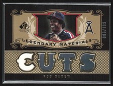 Rod Carew 2007 SP Legendary Cuts Materials Gold /199 Jersey #LM-RC2 Los Angeles