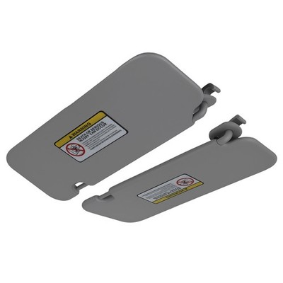 Pair Left Right Sun Visor for Hyundai Elantra Value Edition 2016-2019 Gray