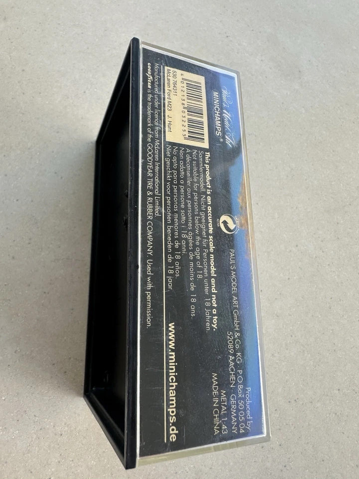 MINI CHAMPS PAUL’S MODEL MCLAREN FORD M23 J. HUNT 1976 , 1:43 METAL EDITION 43 - Image 4 of 4