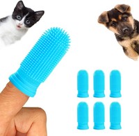 ZahnbüRste 6 StüCk FüR Hund & Katze, 360° Silikon Zahnpflege Kit