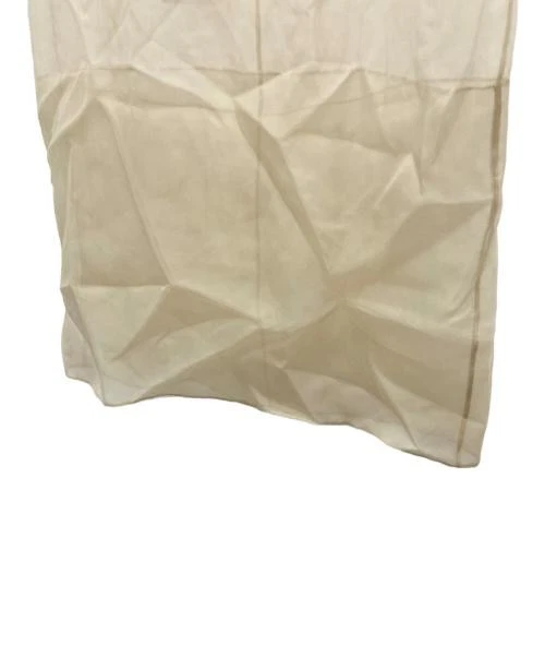 Falda 40 de seda caqui transparente Marni para mujer Foto 4 de 4