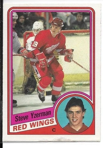 1984-85 O-Pee-Chee Steve Yzerman Rookie RC Card #67 A